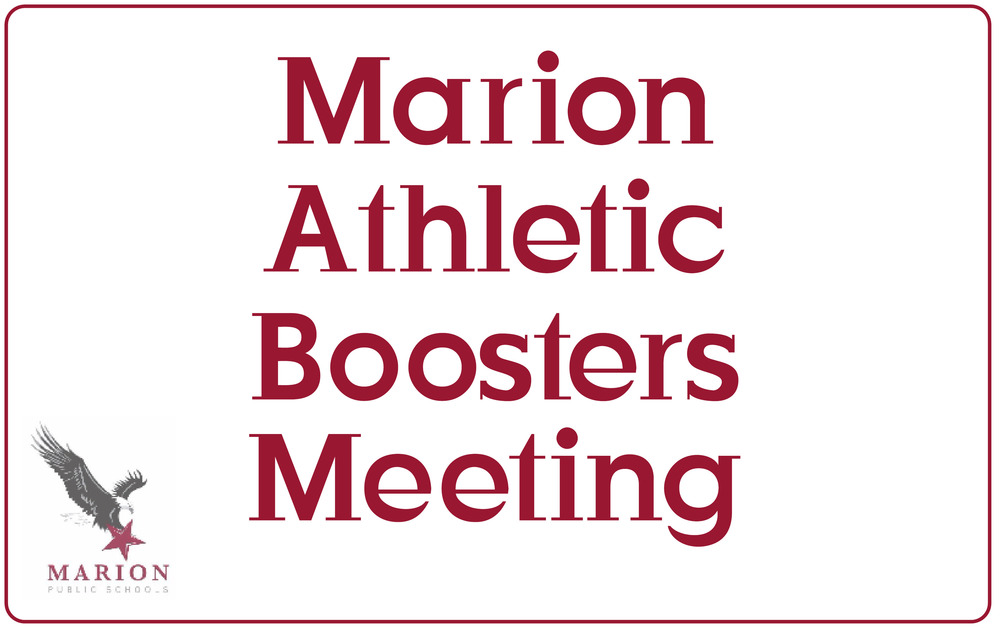 Marion Athletic Boosters Meeting